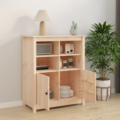 Sideboard 83X41.5X100 Cm Solid Wood Pine