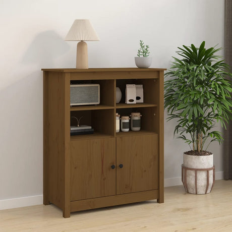Sideboard 83X41.5X100 Cm Solid Wood Pine