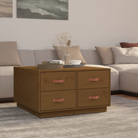 Coffee Table 80X80X45 Cm Solid Wood Pine