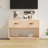Tv Cabinet 90X40X60 Cm Solid Wood Pine