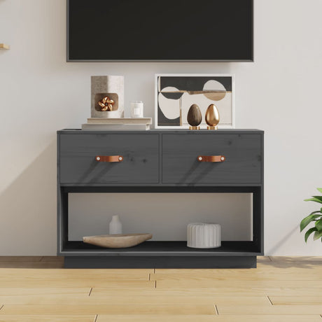 Tv Cabinet 90X40X60 Cm Solid Wood Pine