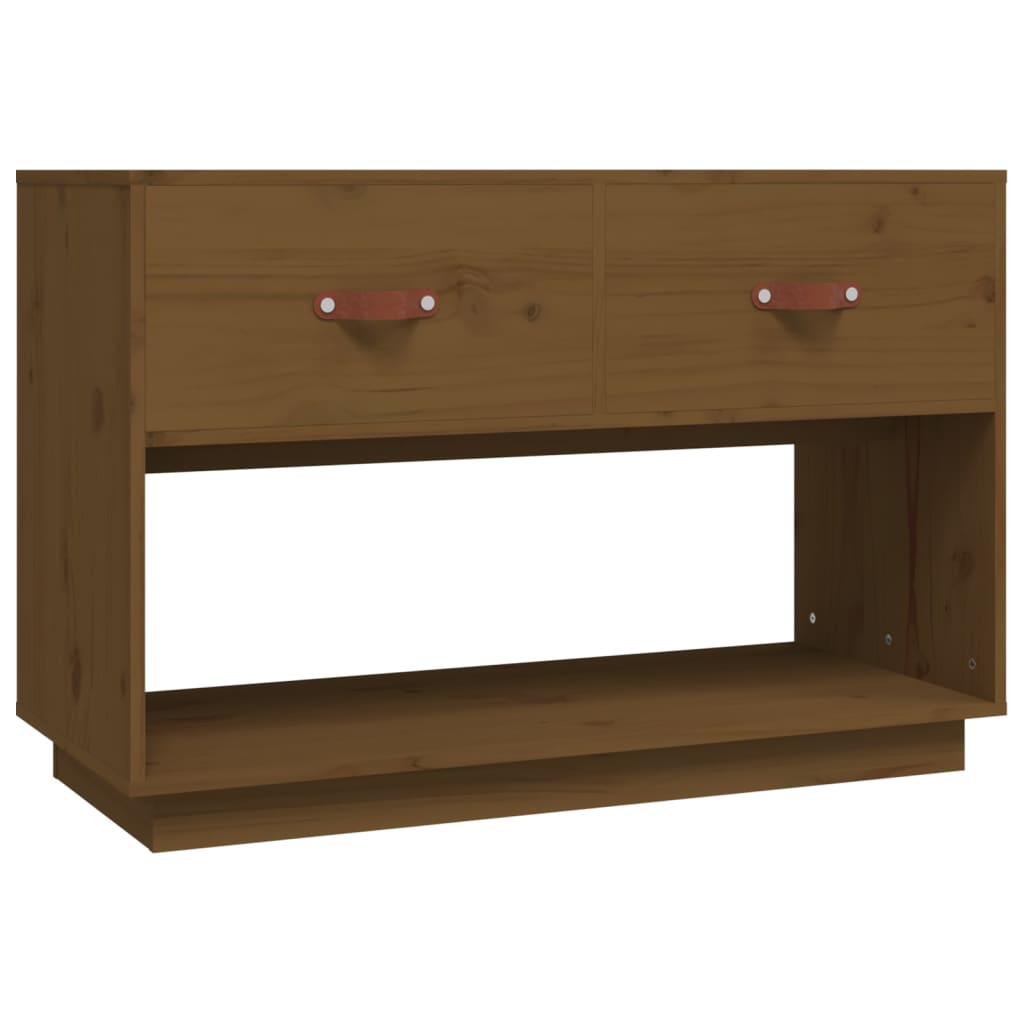 Tv Cabinet 90X40X60 Cm Solid Wood Pine