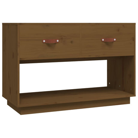 Tv Cabinet 90X40X60 Cm Solid Wood Pine