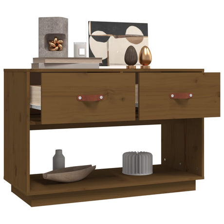 Tv Cabinet 90X40X60 Cm Solid Wood Pine
