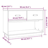 Tv Cabinet 90X40X60 Cm Solid Wood Pine