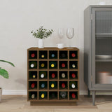 Wine Cabinet 55.5X34X61 Cm Solid Wood Pine