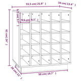 Wine Cabinet 55.5X34X61 Cm Solid Wood Pine