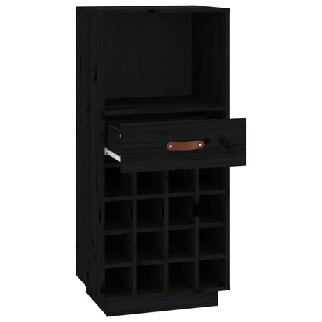 Wine Cabinet 45X34X100 Cm Solid Wood Pine