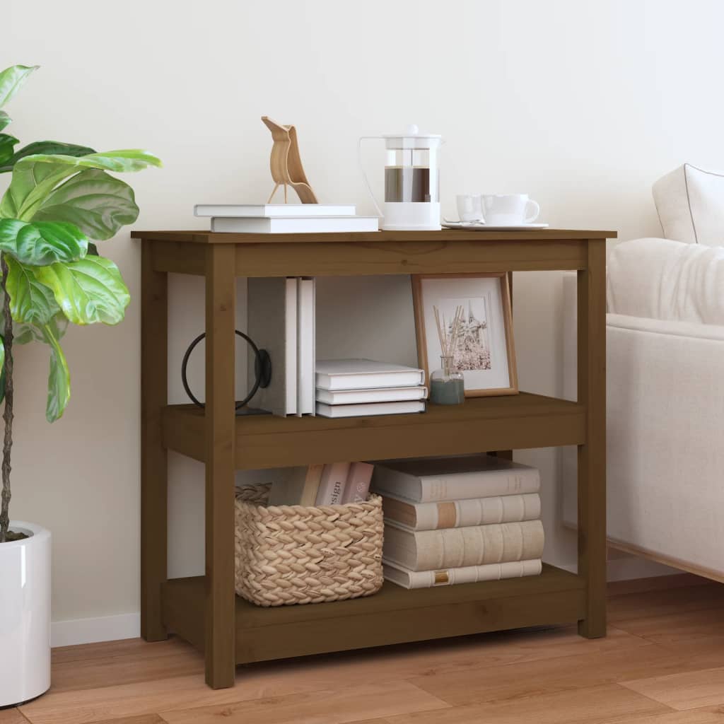 Console Table 80X40X74 Cm Solid Wood Pine