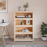 Book Cabinet 80X35X Solid Wood Pine