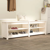 Shoe Bench 160X36.5X50 Cm Solid Wood Pine