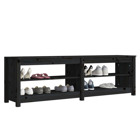 Shoe Bench 160X36.5X50 Cm Solid Wood Pine