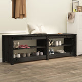 Shoe Bench 160X36.5X50 Cm Solid Wood Pine