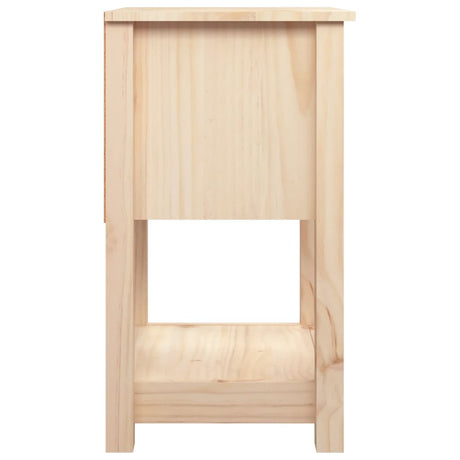 Bedside Cabinet 40X35X61.5 Cm Solid Wood Pine