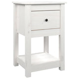 Bedside Cabinet 40X35X61.5 Cm Solid Wood Pine