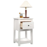 Bedside Cabinet 40X35X61.5 Cm Solid Wood Pine