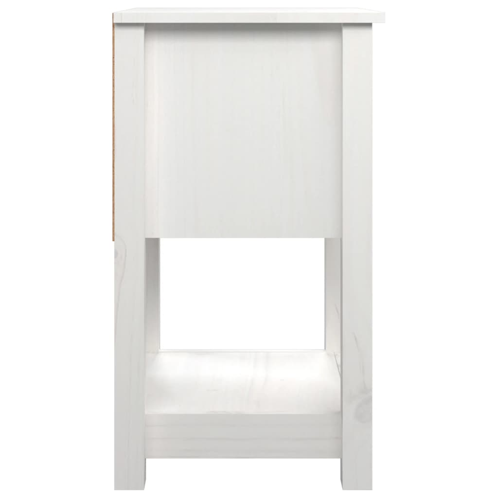 Bedside Cabinet 40X35X61.5 Cm Solid Wood Pine