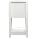 Bedside Cabinet 40X35X61.5 Cm Solid Wood Pine
