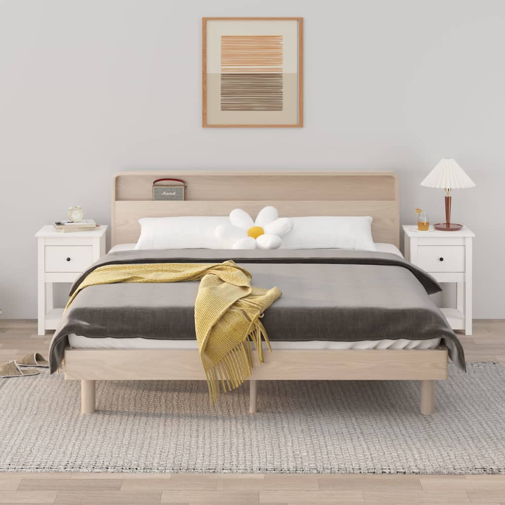 Bedside Cabinets 2 Pcs 40X35X61.5 Cm Solid Wood Pine
