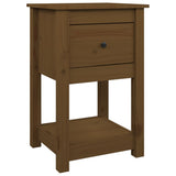 Bedside Cabinet 40X35X61.5 Cm Solid Wood Pine