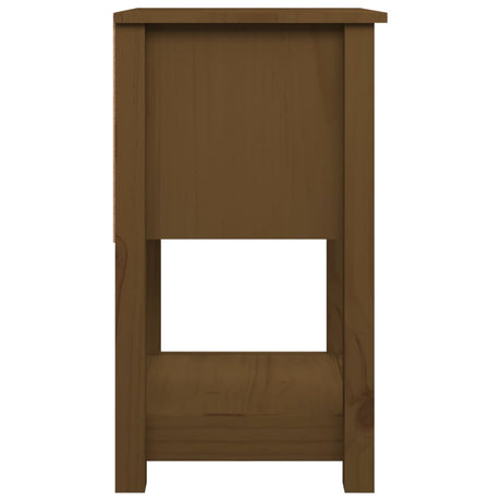 Bedside Cabinet 40X35X61.5 Cm Solid Wood Pine