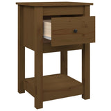 Bedside Cabinet 40X35X61.5 Cm Solid Wood Pine