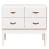 Console Cabinet 90X40X78 Cm Solid Wood Pine