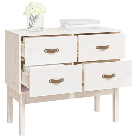 Console Cabinet 90X40X78 Cm Solid Wood Pine