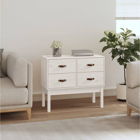 Console Cabinet 90X40X78 Cm Solid Wood Pine