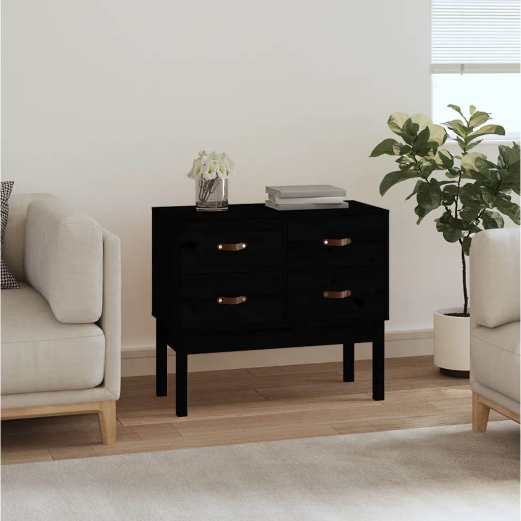 Console Cabinet 90X40X78 Cm Solid Wood Pine
