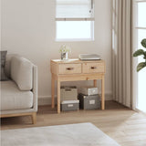 Console Table 114X40X75 Cm Solid Wood Pine