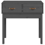 Console Table Grey 76.5x40x75 cm Solid Wood Pine