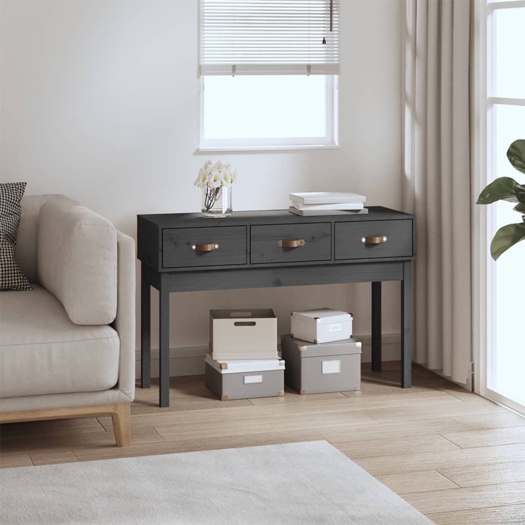 Console Table 114X40X75 Cm Solid Wood Pine