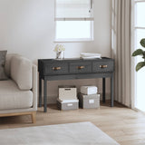 Console Table 114X40X75 Cm Solid Wood Pine