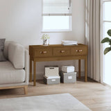 Console Table 114X40X75 Cm Solid Wood Pine