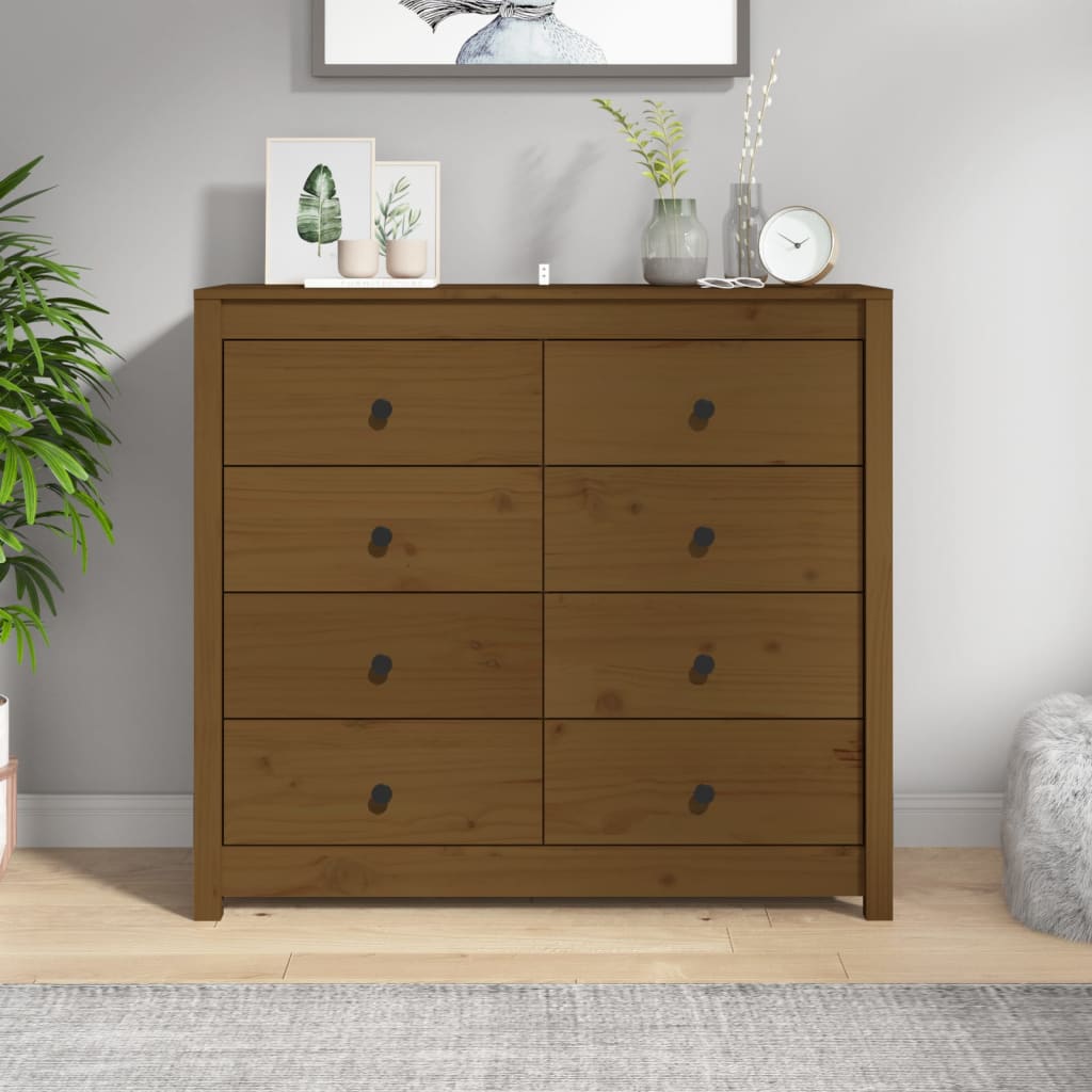 Side Cabinet Solid Wood Pine