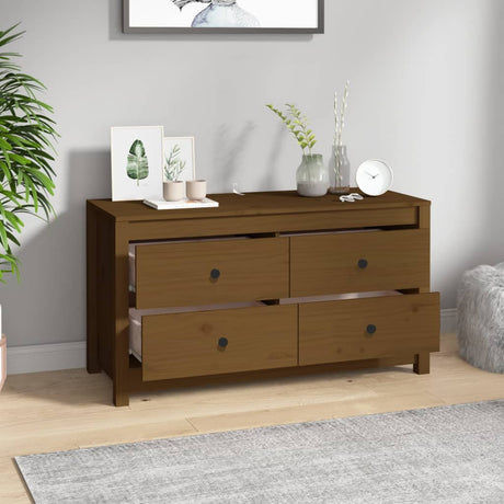 Side Cabinet Solid Wood Pine