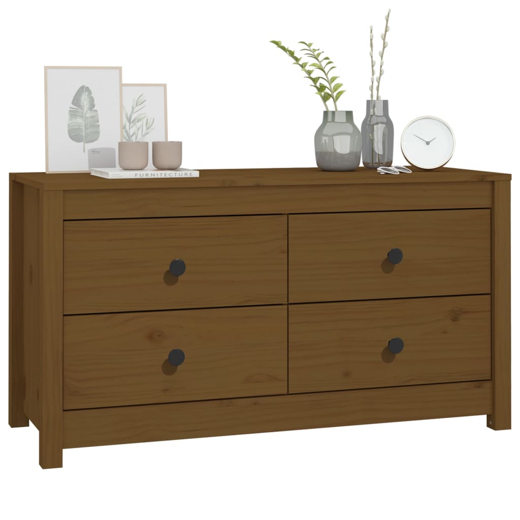 Side Cabinet Solid Wood Pine