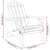 Garden Adirondack Chairs 2 Pcs Solid Wood Acacia