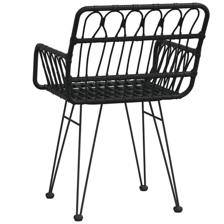 Garden Chairs 2 Pcs With Armrest 56X64X80 Cm Pe Rattan