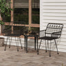 Garden Chairs 2 Pcs With Armrest 56X64X80 Cm Pe Rattan