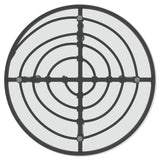 Dining Table Ø50 Cm Tempered Glass And Steel