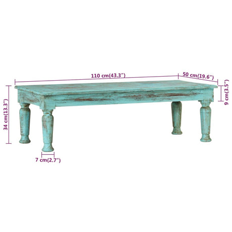 Coffee Table 110X50X34 Cm Solid Wood Reclaimed