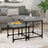 Side Tables 2 Pcs Engineered Wood