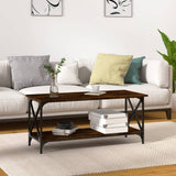 Coffee Table 80X50X45 Cm Engineered Wood And Iron