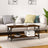 Coffee Table 80X50X45 Cm Engineered Wood And Iron