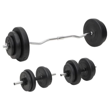 Barbell And Dumbbell With Plates
