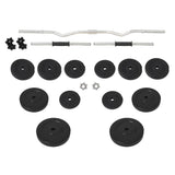 Barbell And Dumbbell With Plates