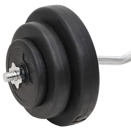 Barbell And Dumbbell With Plates