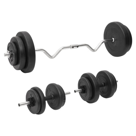 Barbell And Dumbbell With Plates